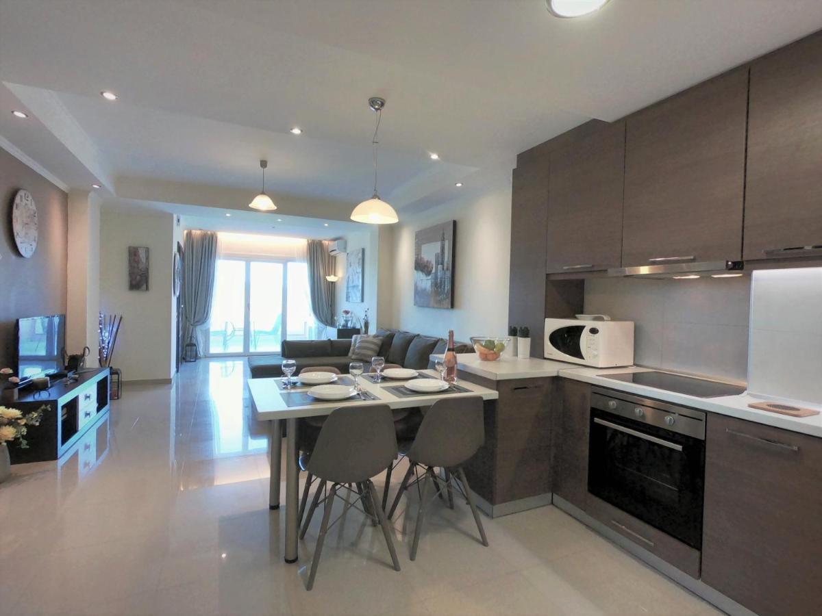 Sunshine Home 1 With Sea View Alepou Bagian luar foto